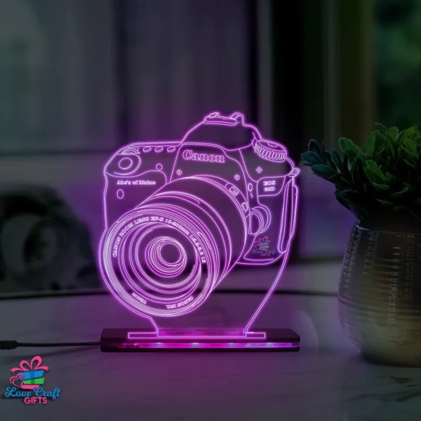 3D ACRYLIC LED TABLE CAMERA LAMP