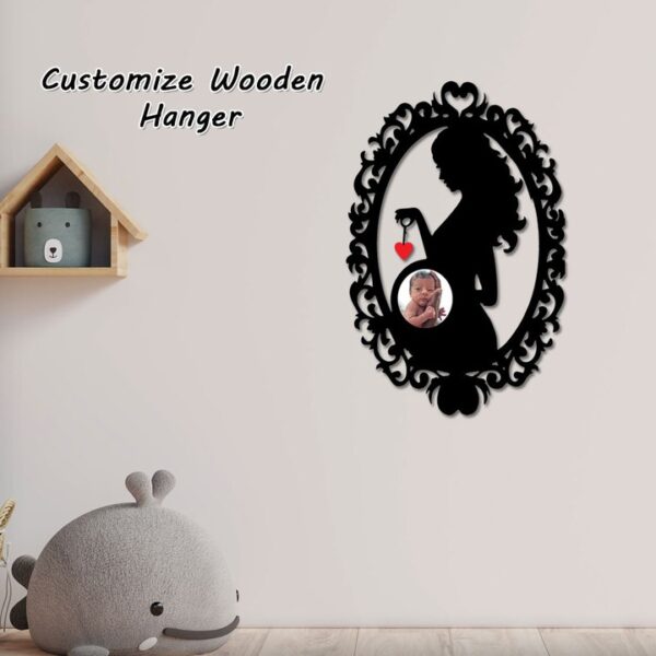 Customizable Wooden Frame Pregnancy